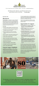 Marin County Library Foundation Letter 2022